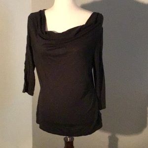 Cowl neck lightweight sweater
